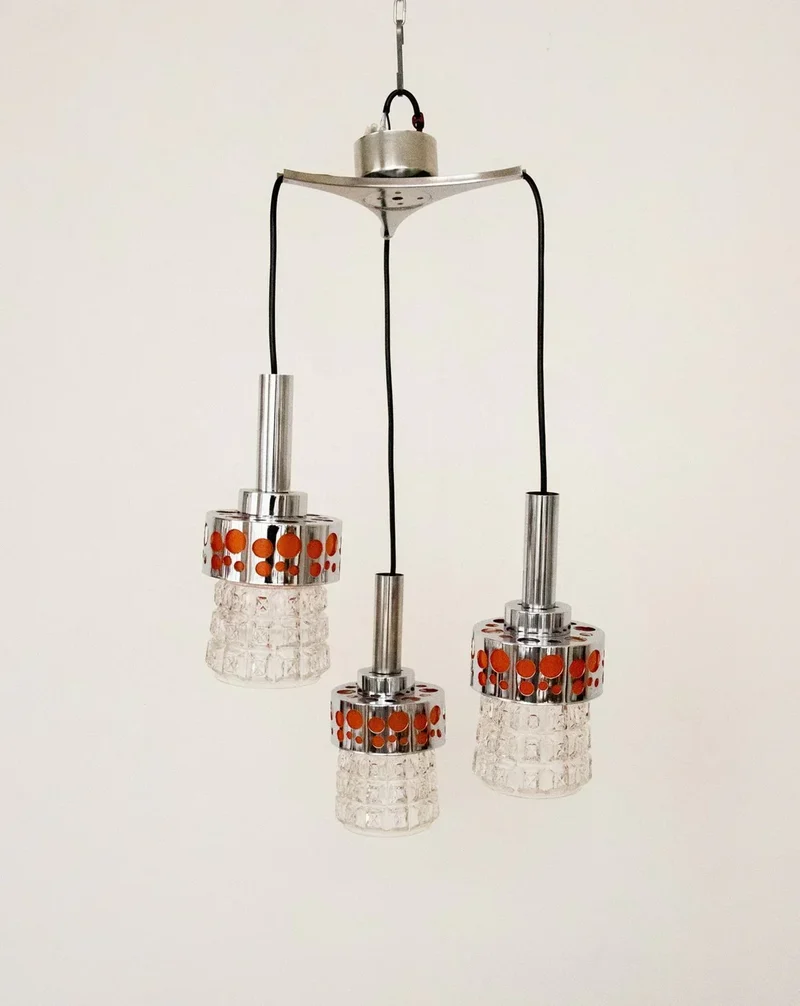 Sonia, la suspension en chrome et verre N°223