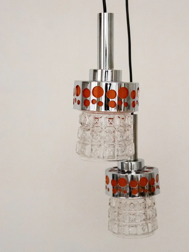 Sonia, la suspension en chrome et verre N°223