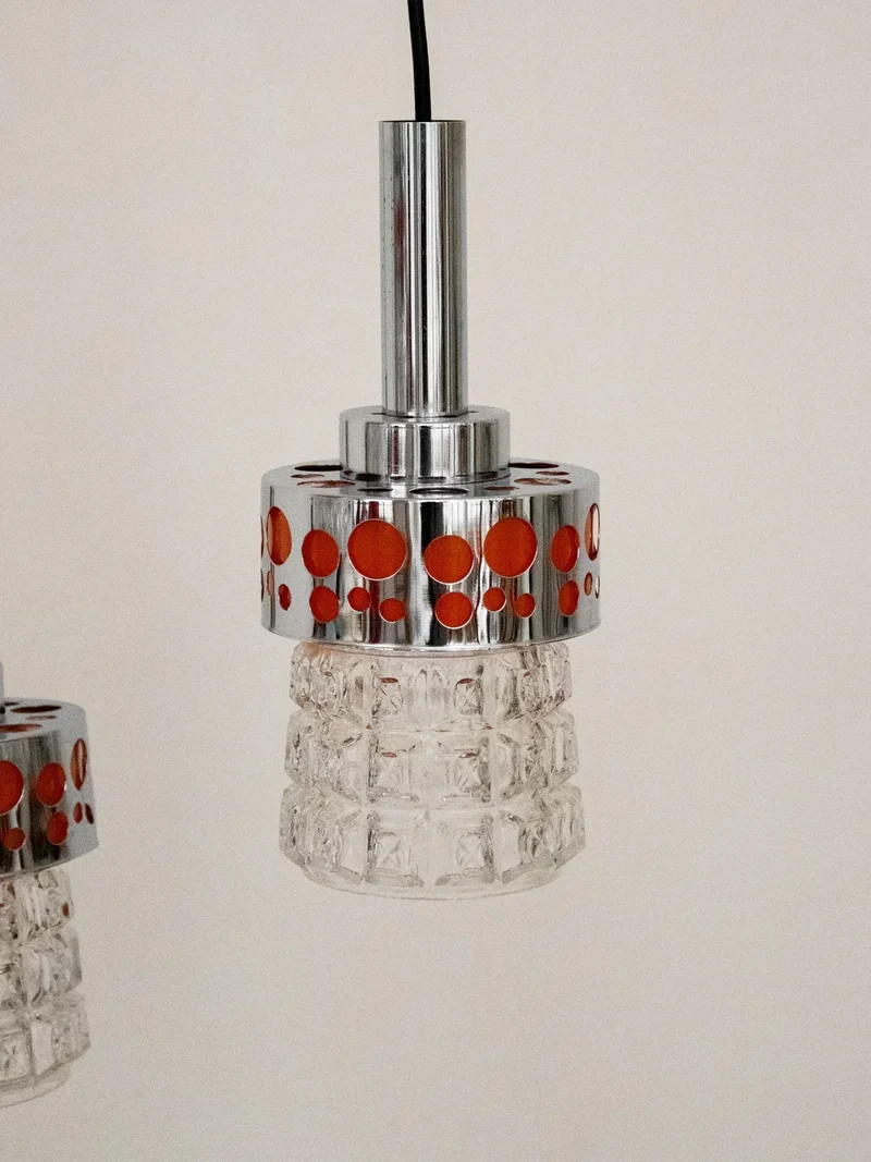 Sonia, la suspension en chrome et verre N°223