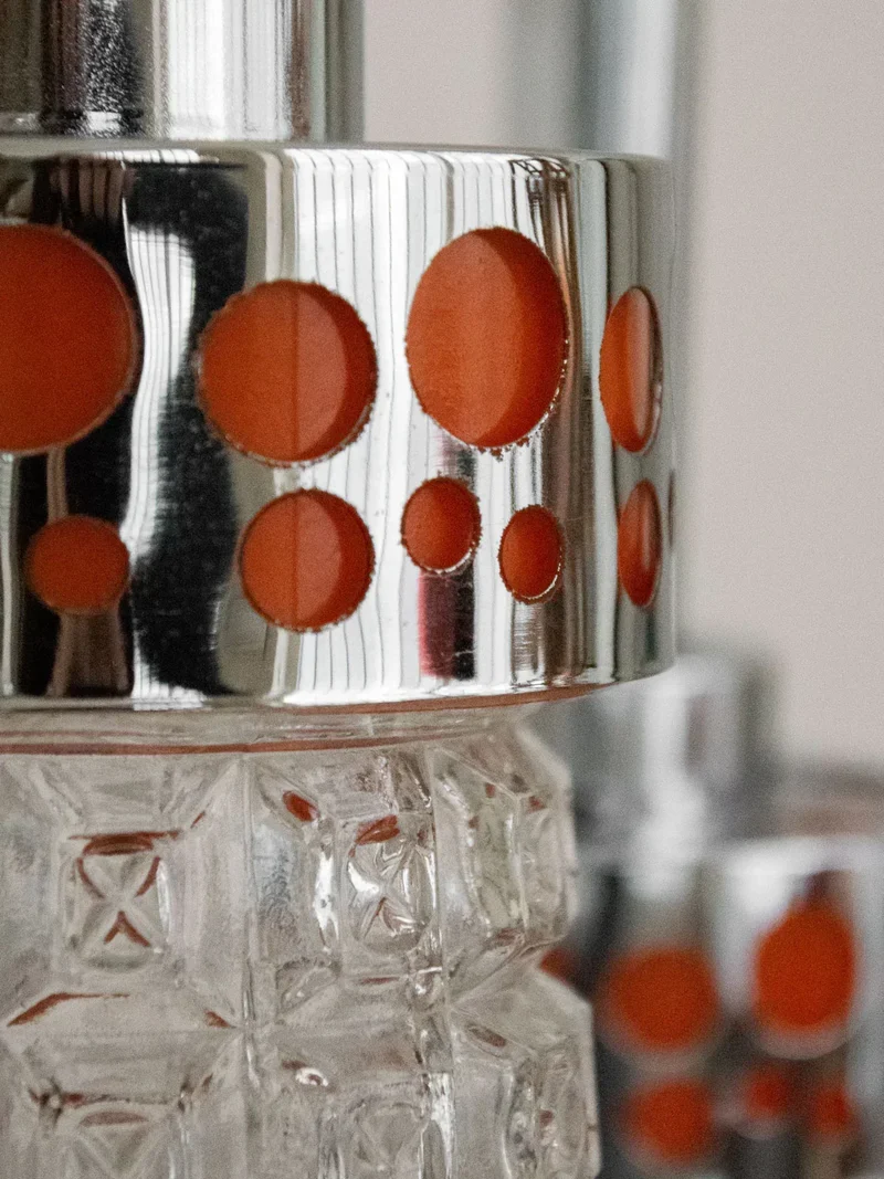 Sonia, la suspension en chrome et verre N°223