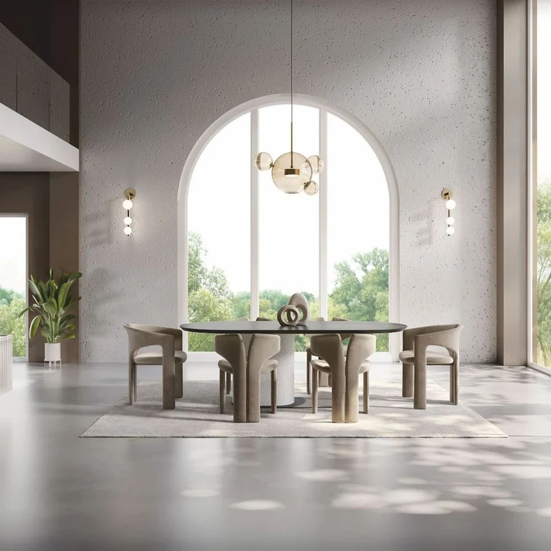 Casa Padrino Luxus Esszimmer Stuhl Braun H. 76 cm - Luxus Esszimmer Möbel