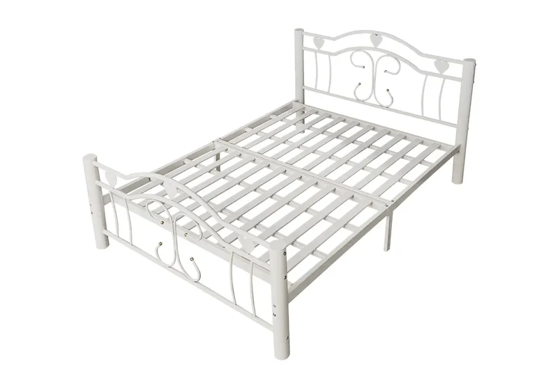 Lit simple métal blanc - Glam