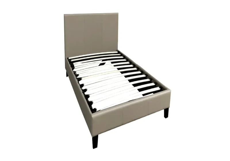 Lit double simili taupe - Soft