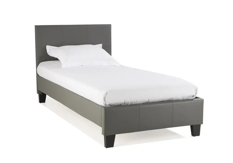 Lit double simili gris - Soft
