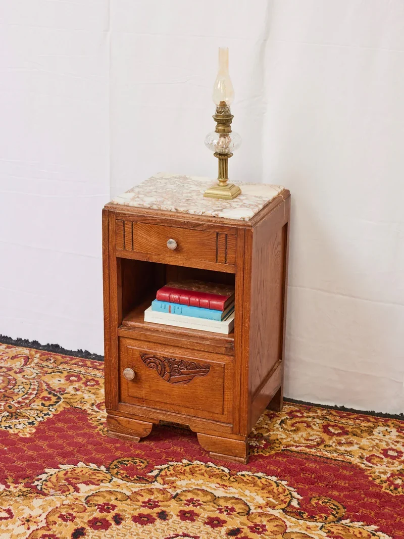 Odile, la table de chevet Art déco en marbre N°1203