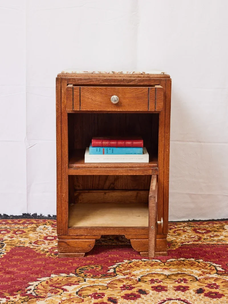 Odile, la table de chevet Art déco en marbre N°1203
