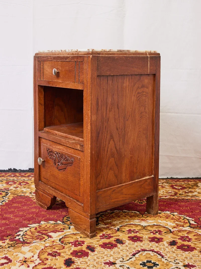 Odile, la table de chevet Art déco en marbre N°1203
