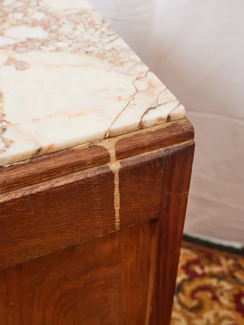 Odile, la table de chevet Art déco en marbre N°1203
