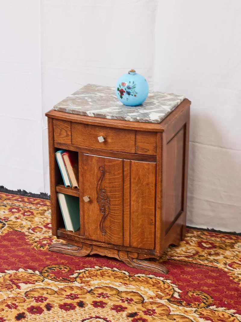 Odile, la table de chevet Art déco en marbre N°1202