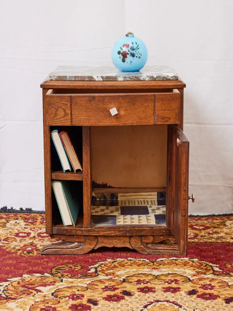 Odile, la table de chevet Art déco en marbre N°1202