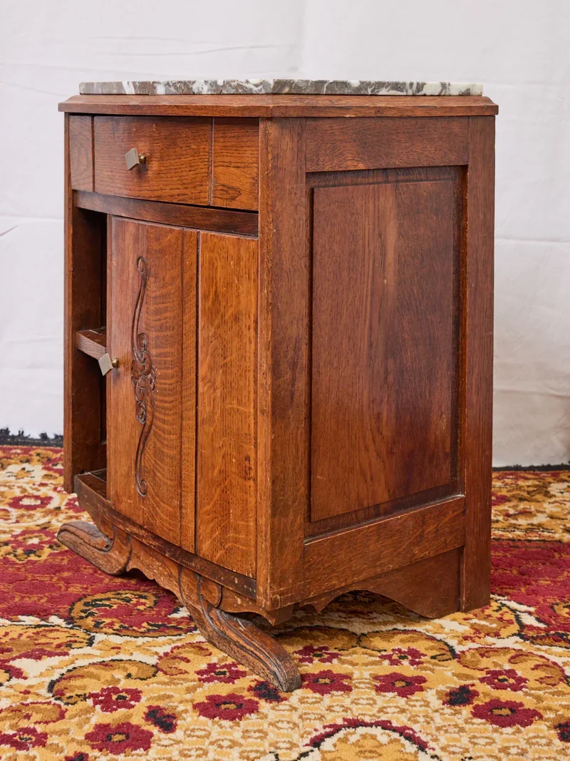 Odile, la table de chevet Art déco en marbre N°1202