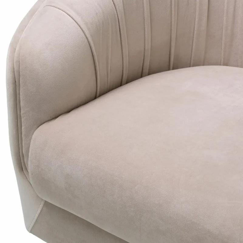 Casa Padrino Luxus Wohnzimmer & Hotel Sessel Creme / Schwarz 88 cm - Luxus Möbel