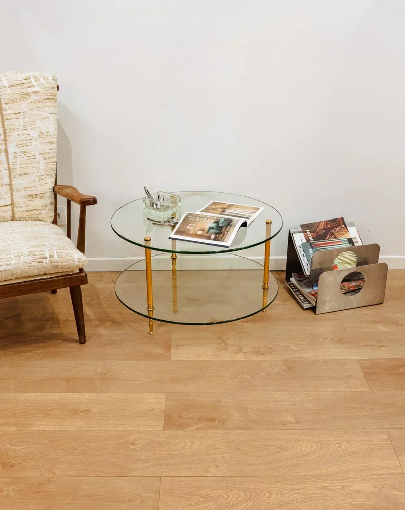 Donna, la table basse ronde en verre N°784