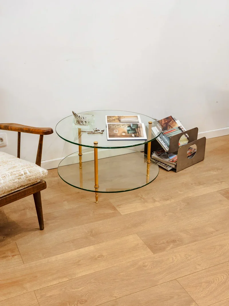 Donna, la table basse ronde en verre N°784