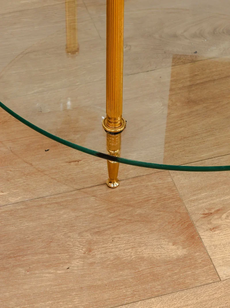 Donna, la table basse ronde en verre N°784