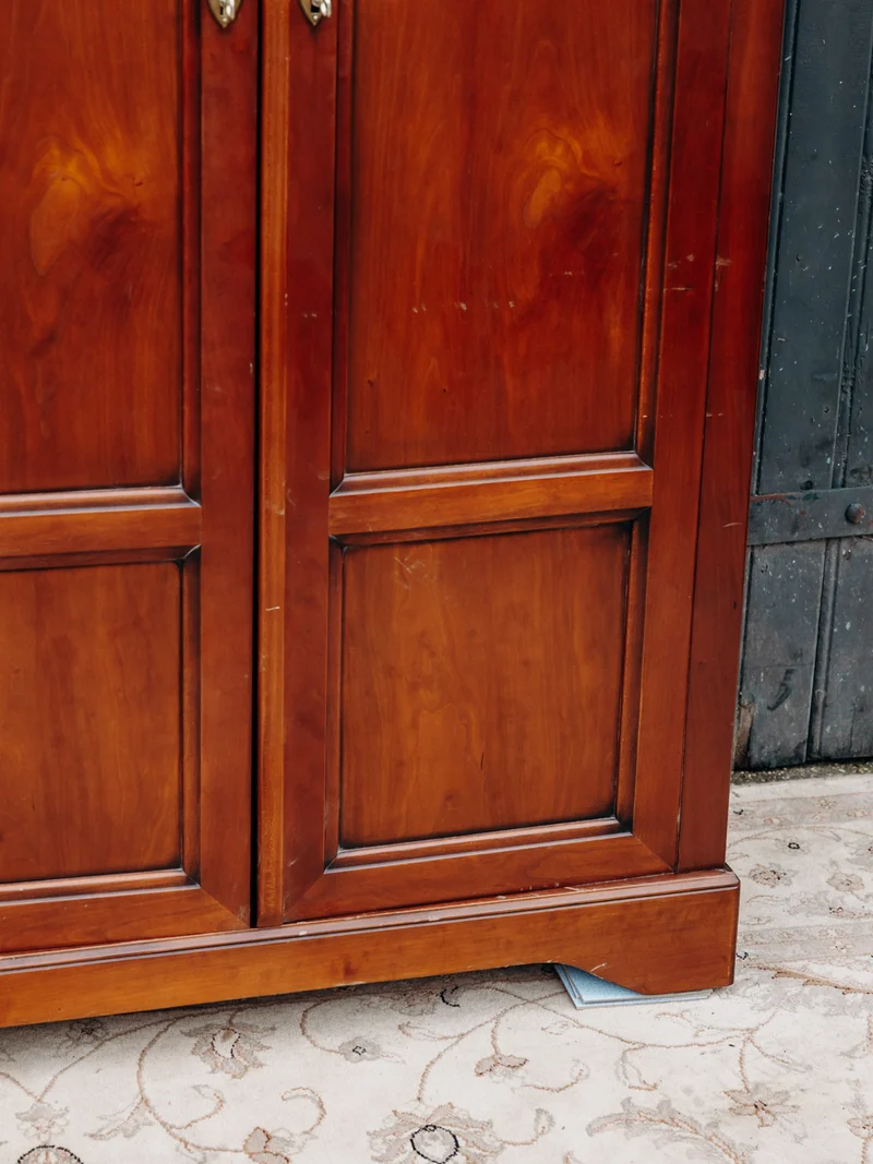 Quentin, le grand meuble bar en bois foncé N°60
