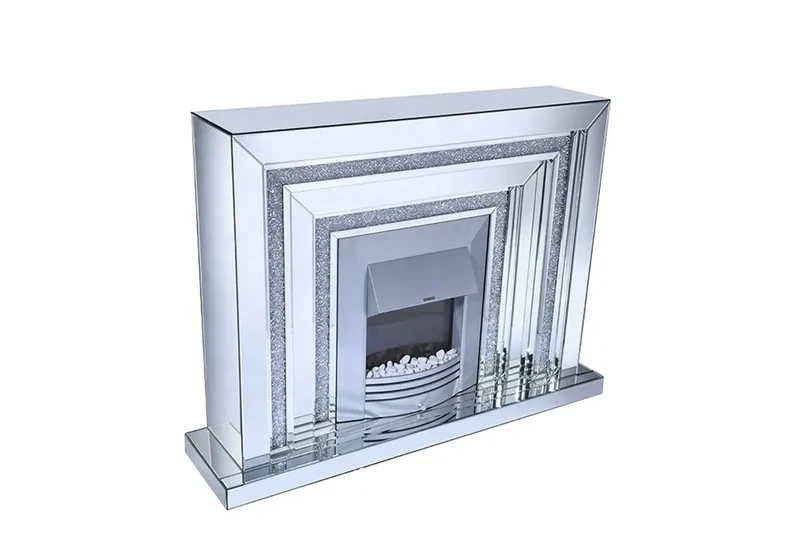 Cheminée électrique design miroir - Ava