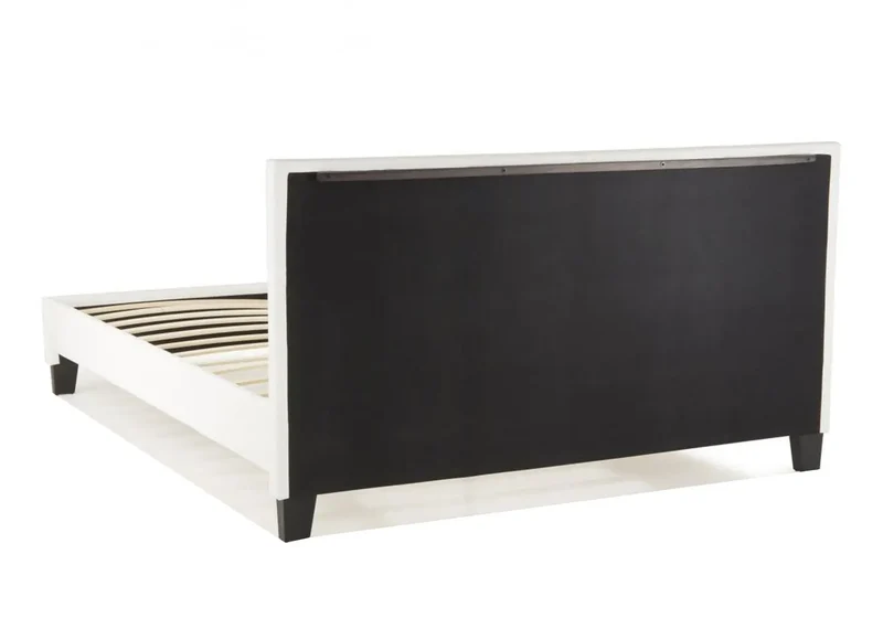 Lit double simili blanc - Soft