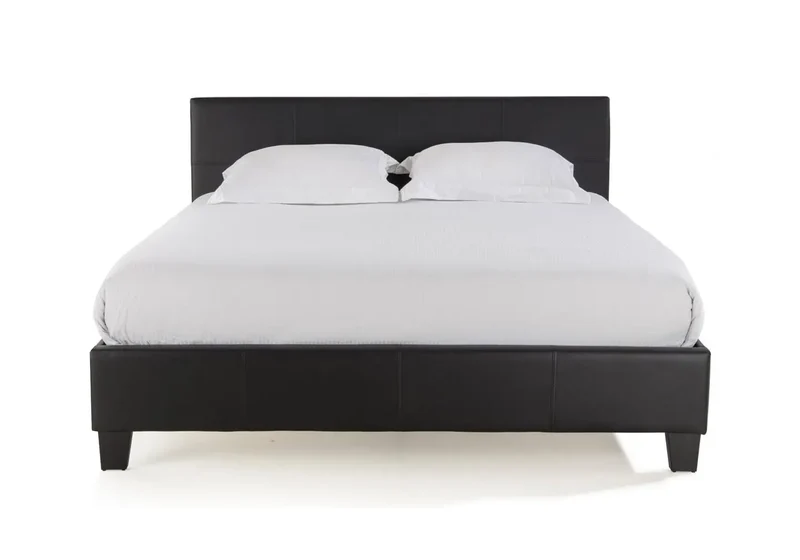 Lit double simili noir - Soft