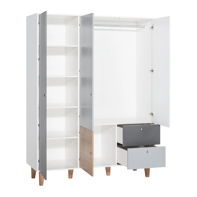 Armoire 3 portes Vox Concept Rose