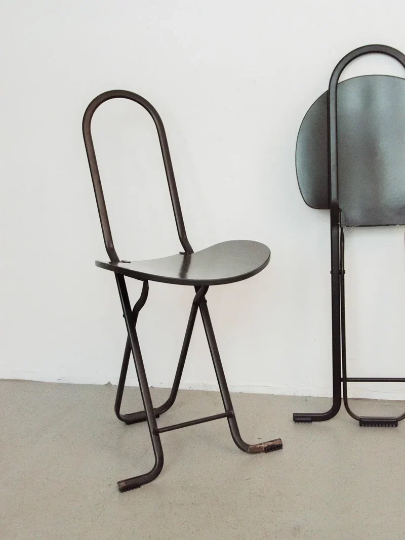 Alma, le lot de 2 chaises pliantes en métal N°1298