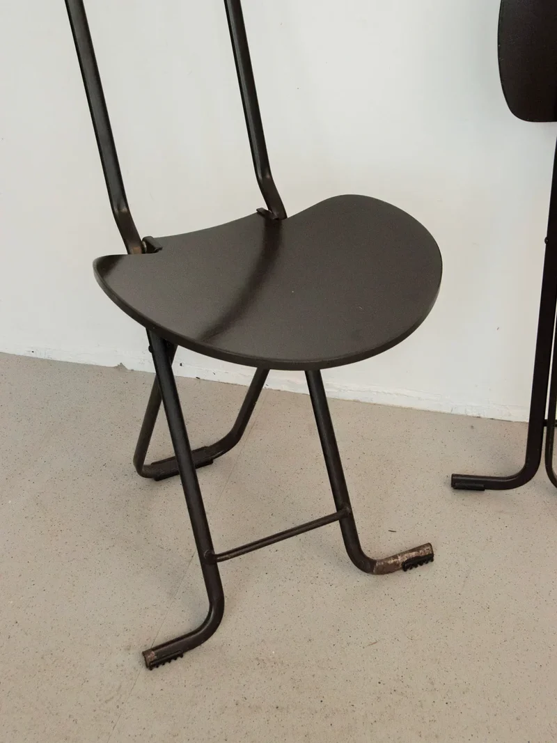 Alma, le lot de 2 chaises pliantes en métal N°1298