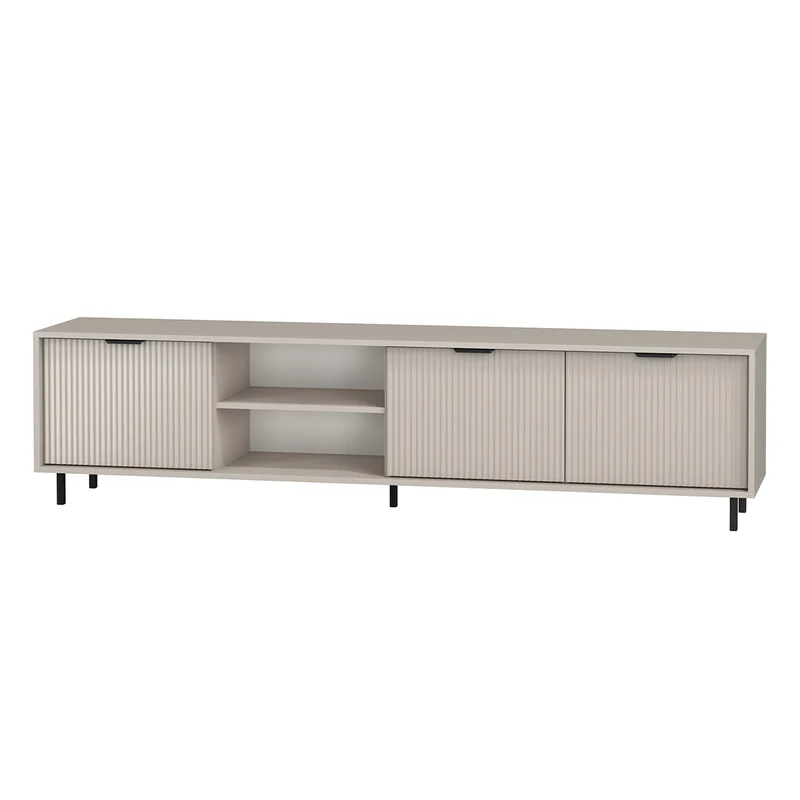 Meuble TV 3 portes 200 cm Soly Cachemire