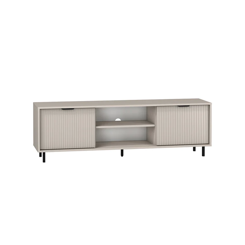 Meuble TV 2 portes 160 cm Soly Cachemire