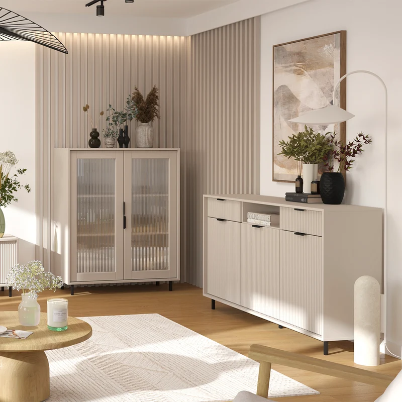 Vaisselier 2 portes Soly Cachemire