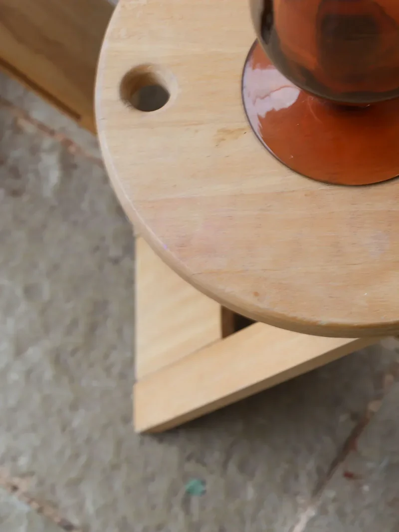 Axel, la paire de tabourets pliants en bois N°584