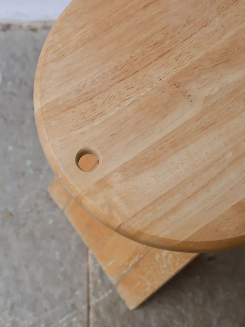 Axel, la paire de tabourets pliants en bois N°584