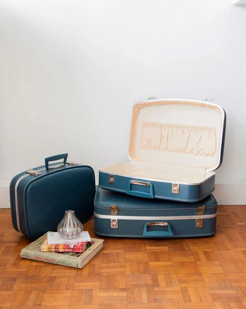 Lucienne, le lot de 3 valises vintage N°261