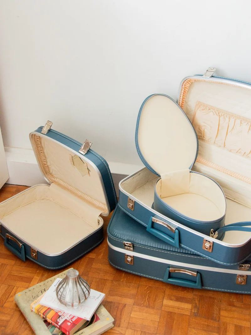 Lucienne, le lot de 3 valises vintage N°261