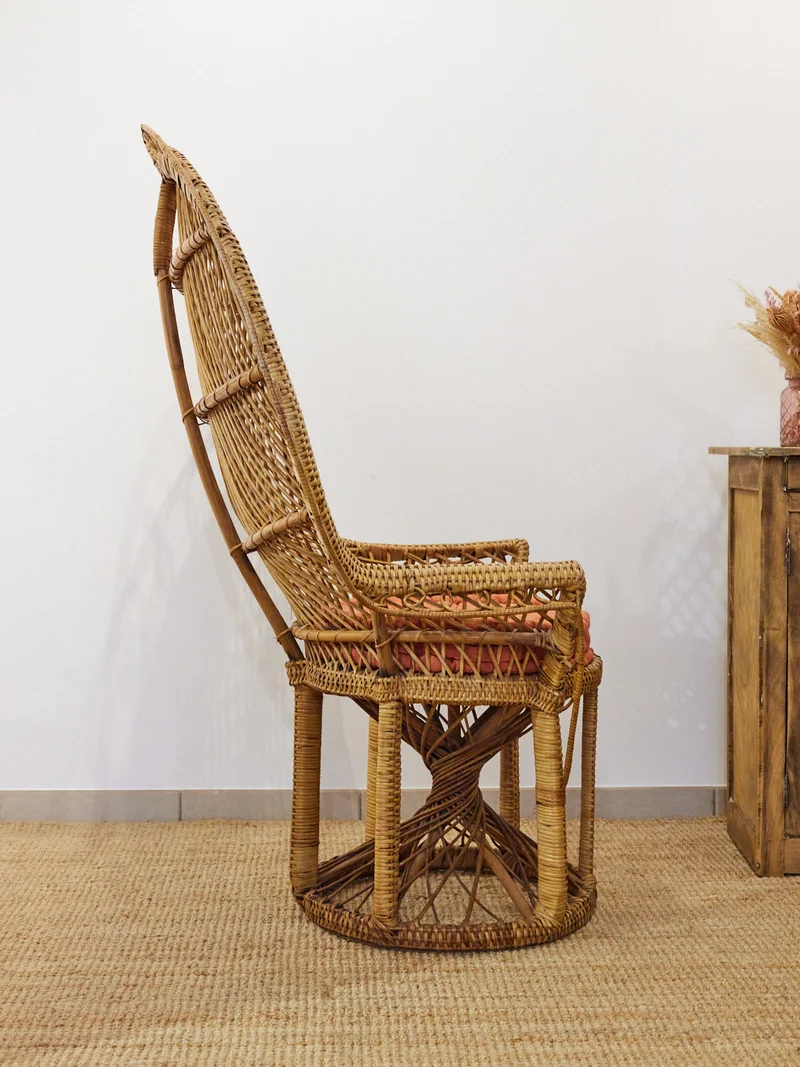Emmanuel, le fauteuil en rotin N°14