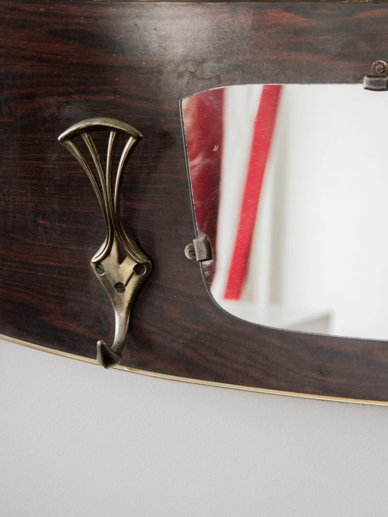 Max, le porte-manteau mural en bois et laiton N°245