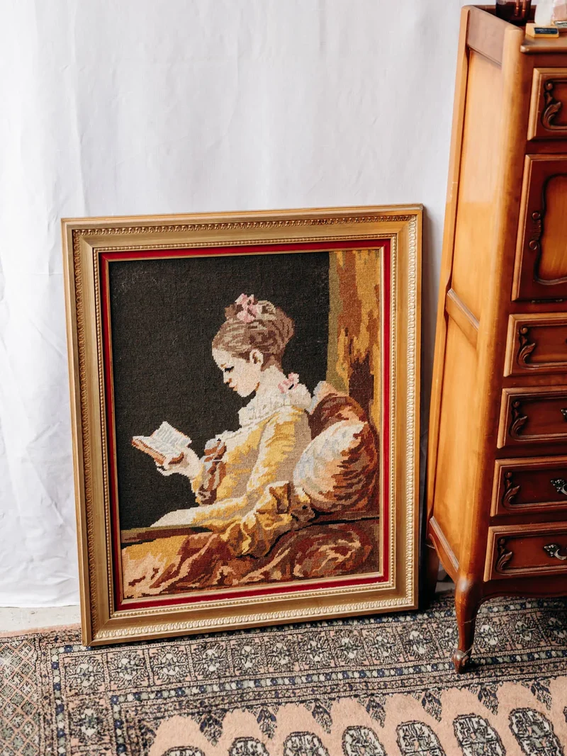 Nina, le canevas de femme encadré N°319