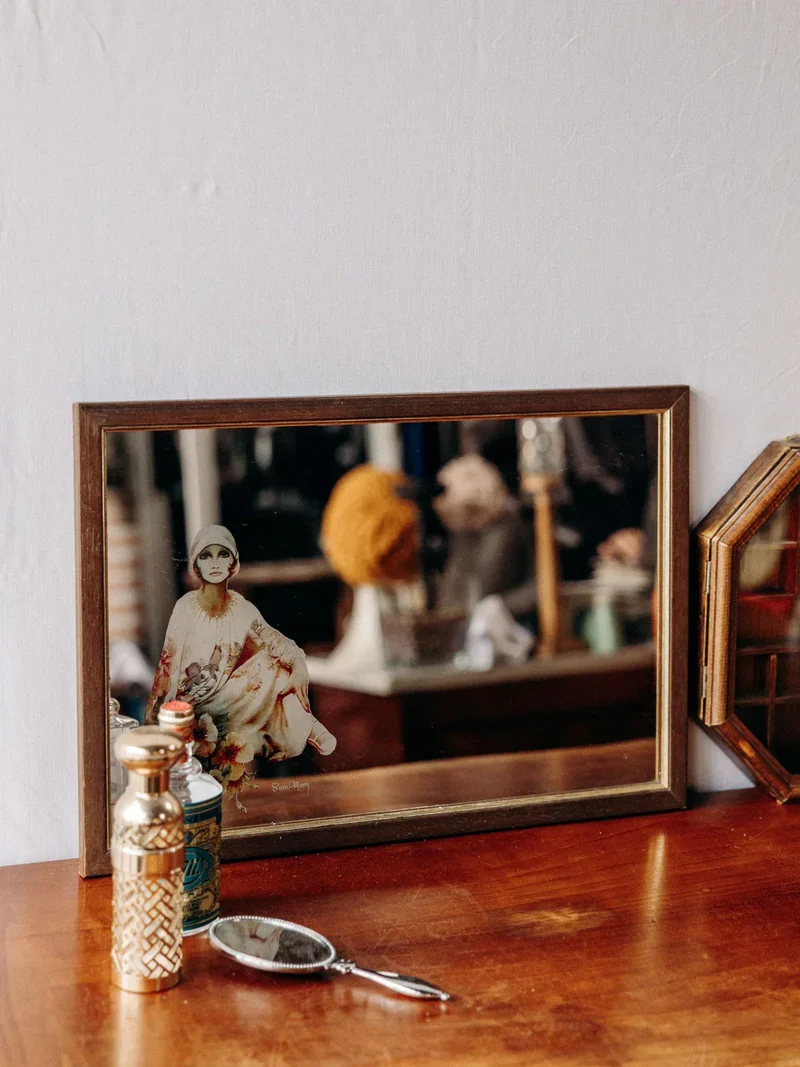 Georges, le grand miroir en bois N°977