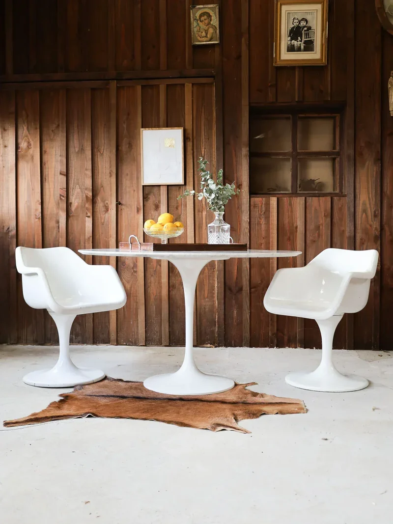 Alma, la paire de chaises style Knoll N°1211