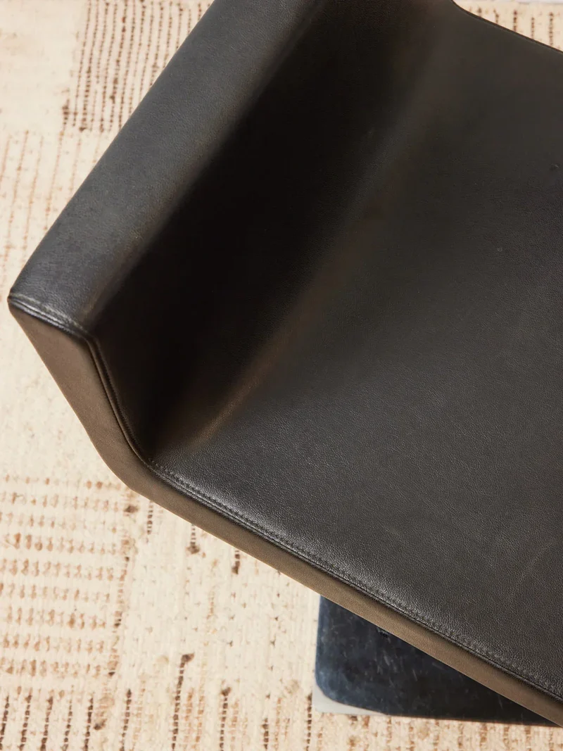 Jakob, le fauteuil de coiffeur en cuir noir N°825