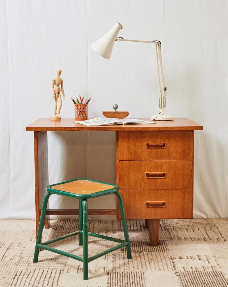 Yvan, le bureau scandinave en chêne N°482