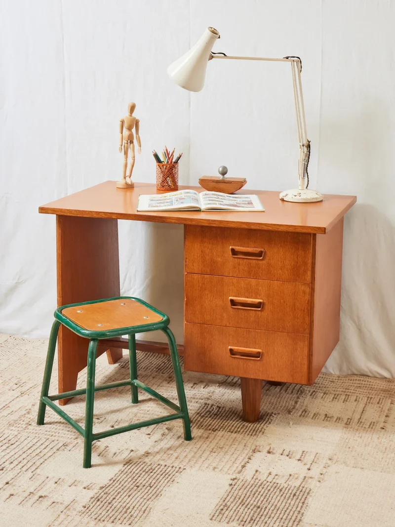 Yvan, le bureau scandinave en chêne N°482