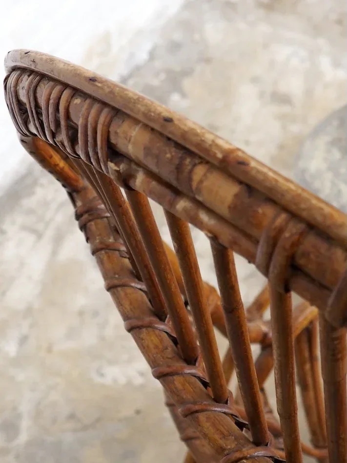 Ernest, le grand fauteuil en rotin N°682