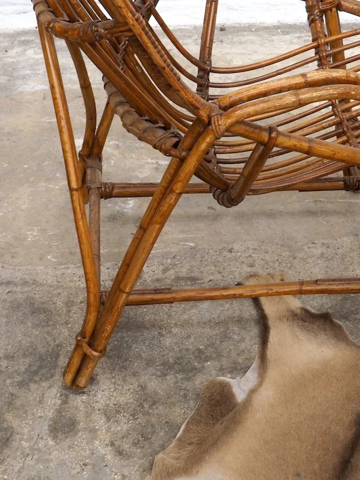 Ernest, le grand fauteuil en rotin N°682