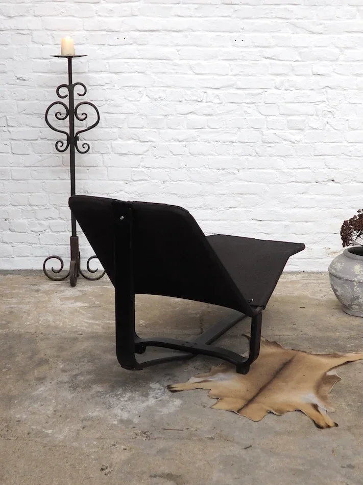 Claudine, la chaise longue en toile et bois N°9