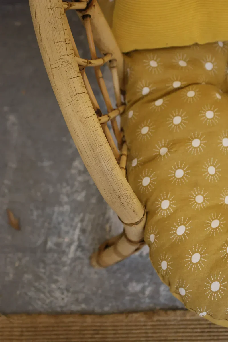 Martine, la banquette en rotin N°33