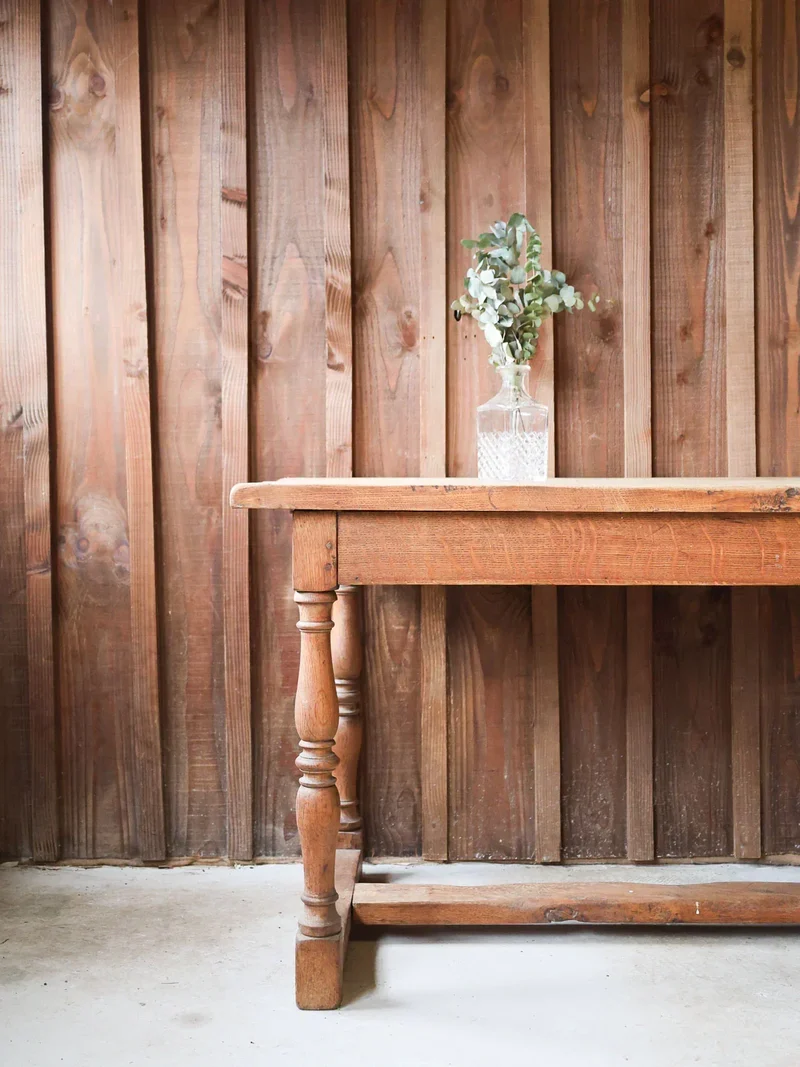 Romy, la grande table de ferme en chêne N°547
