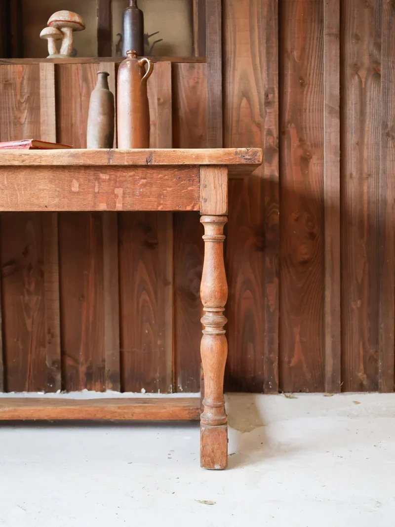 Romy, la grande table de ferme en chêne N°547