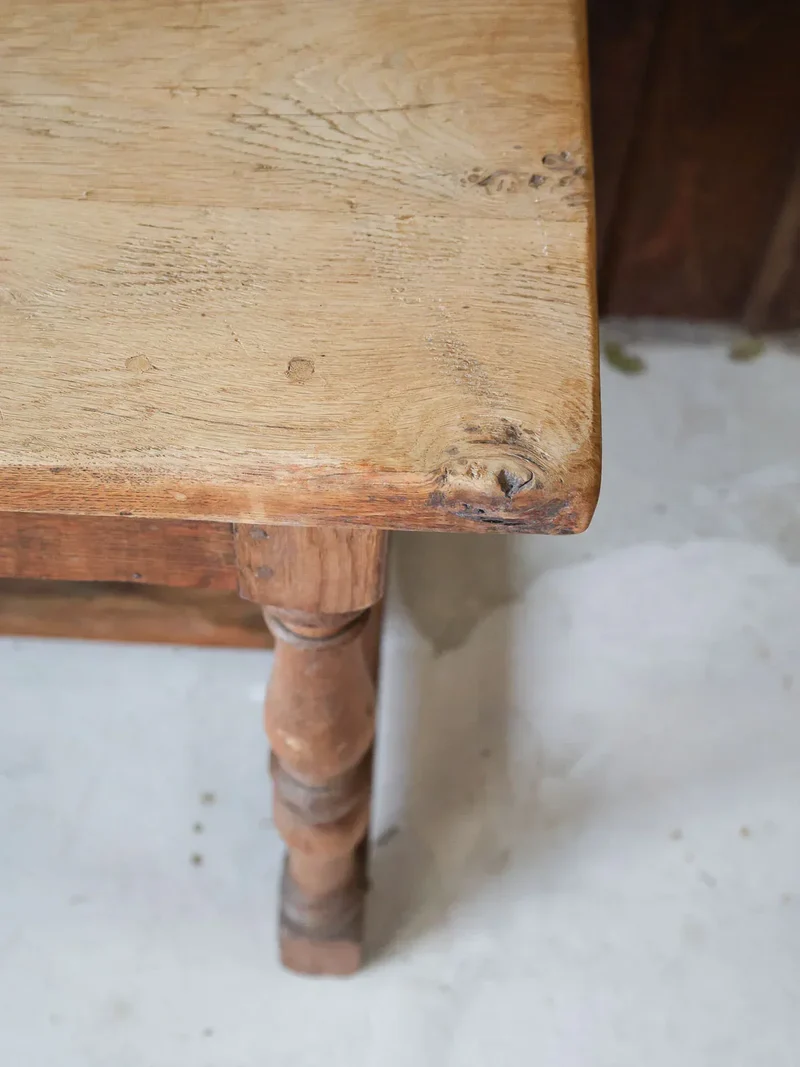 Romy, la grande table de ferme en chêne N°547