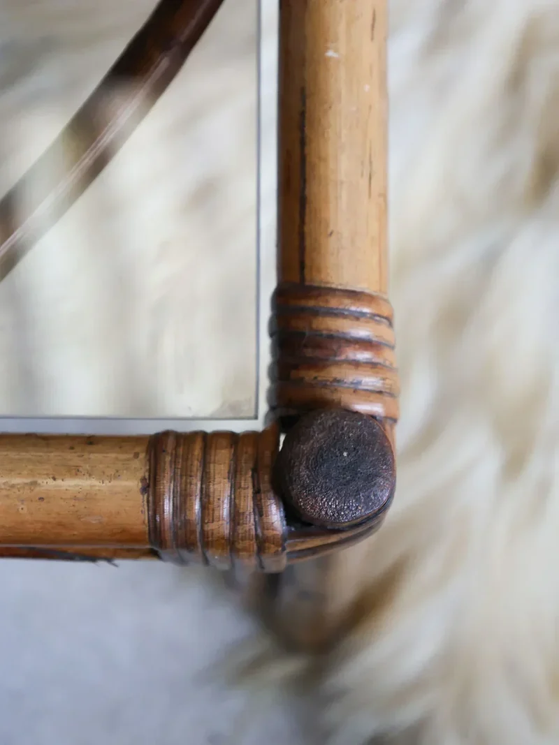 Léonie, la paire de tables basses en rotin N°432