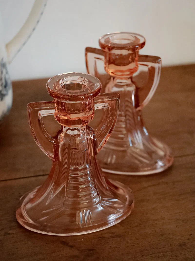 Ulysse, la paire de bougeoirs en cristal N°53